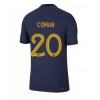 Herren Fußballbekleidung Frankreich Kingsley Coman #20 Heimtrikot WM 2022 Kurzarm